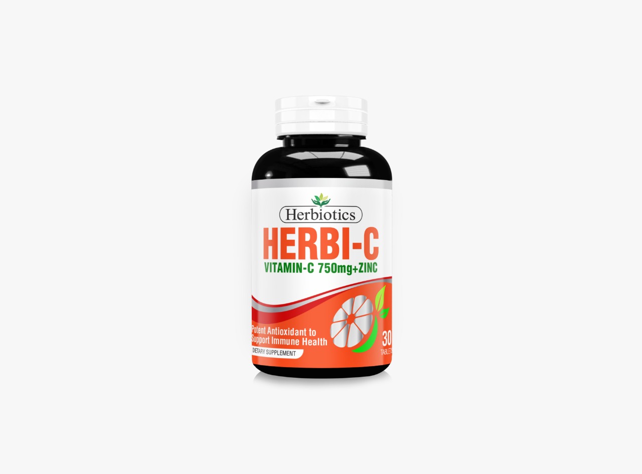Herbiotics HERBI-C (Vitamin C 750mg+ Zinc) (30's) (ANTI OXIDANT AND IMMUNE SYSTEM SUPPORT)